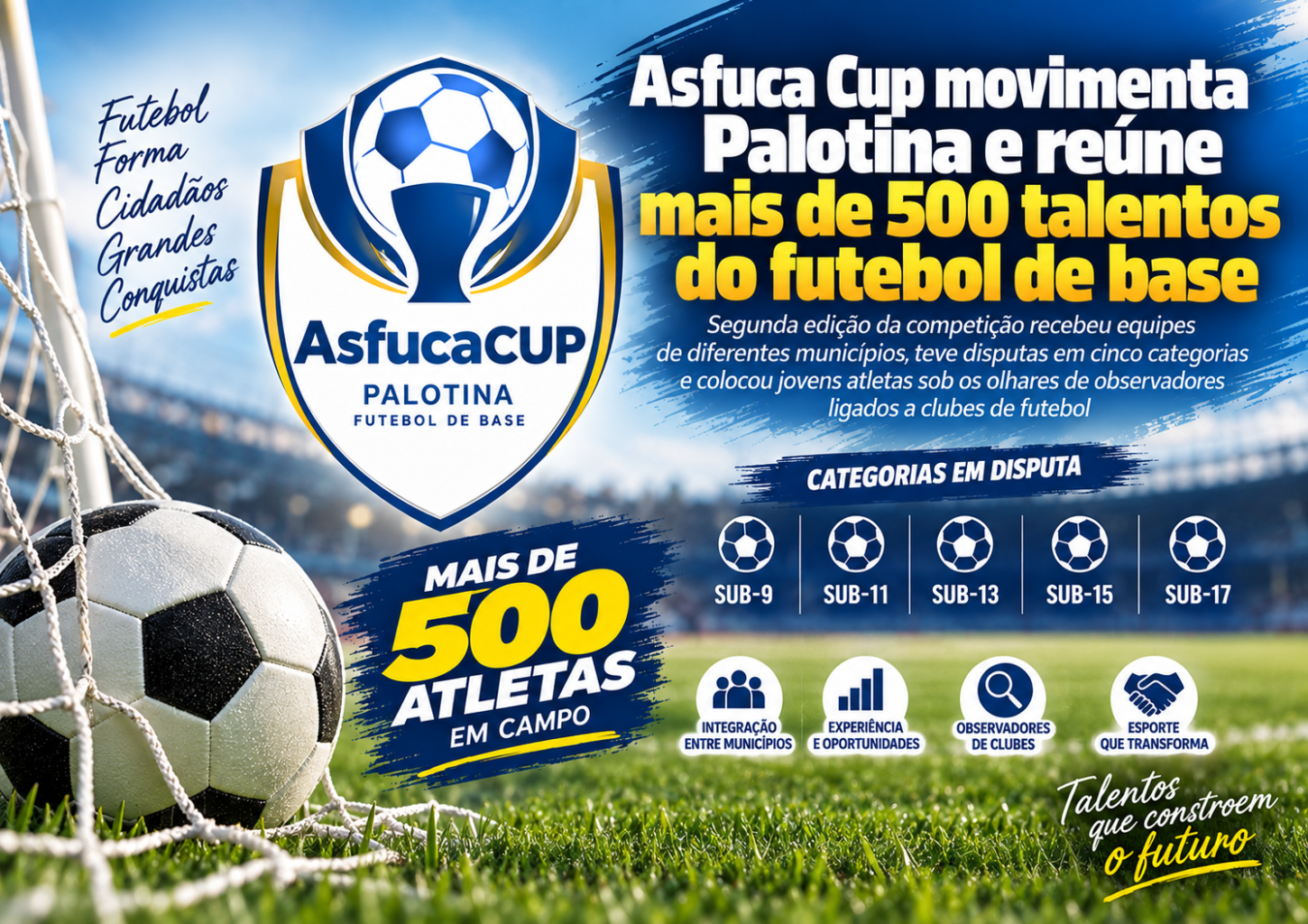 Asfuca Cup movimenta Palotina e reúne mais de 500 talentos do futebol de base