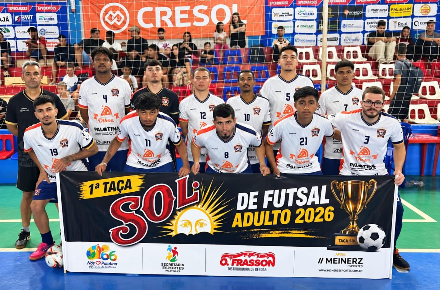 Bola na rede e arquibancada movimentada: Taça Sol esquenta as noites de futsal em Palotina