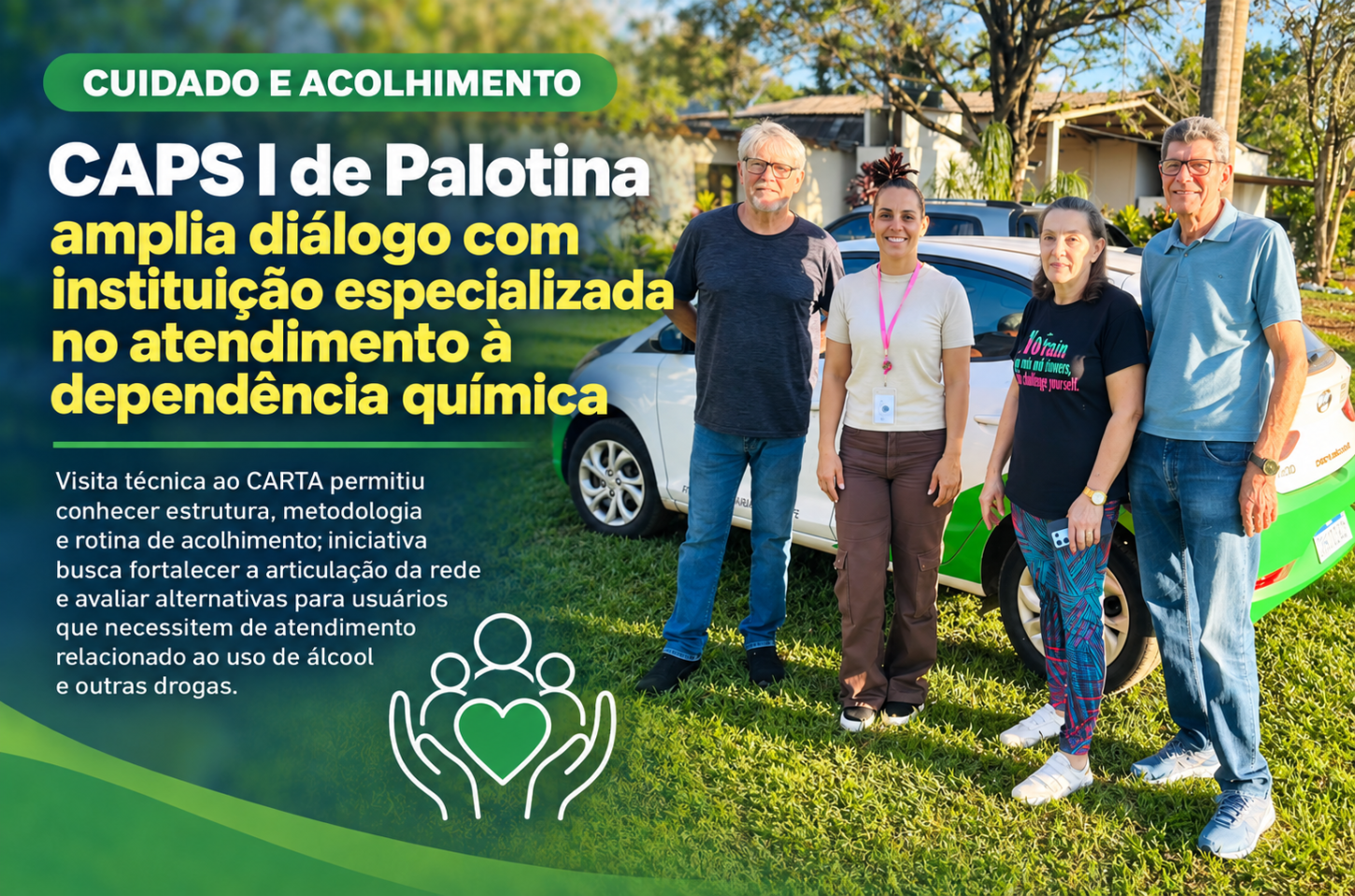 CAPS I de Palotina amplia diálogo com instituição especializada no atendimento à dependência química