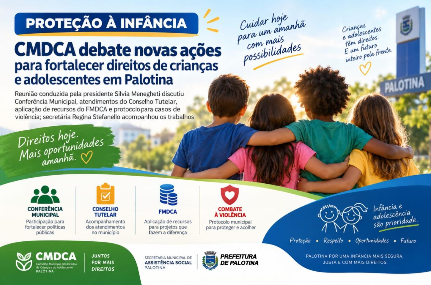 CMDCA debate novas ações para fortalecer direitos de crianças e adolescentes em Palotina