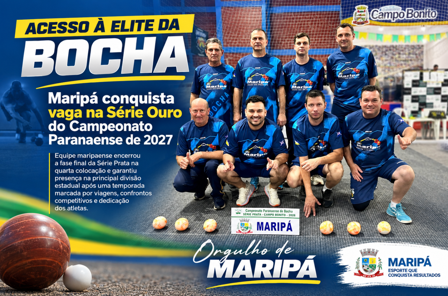 Maripá conquista vaga na Série Ouro do Campeonato Paranaense de 2027