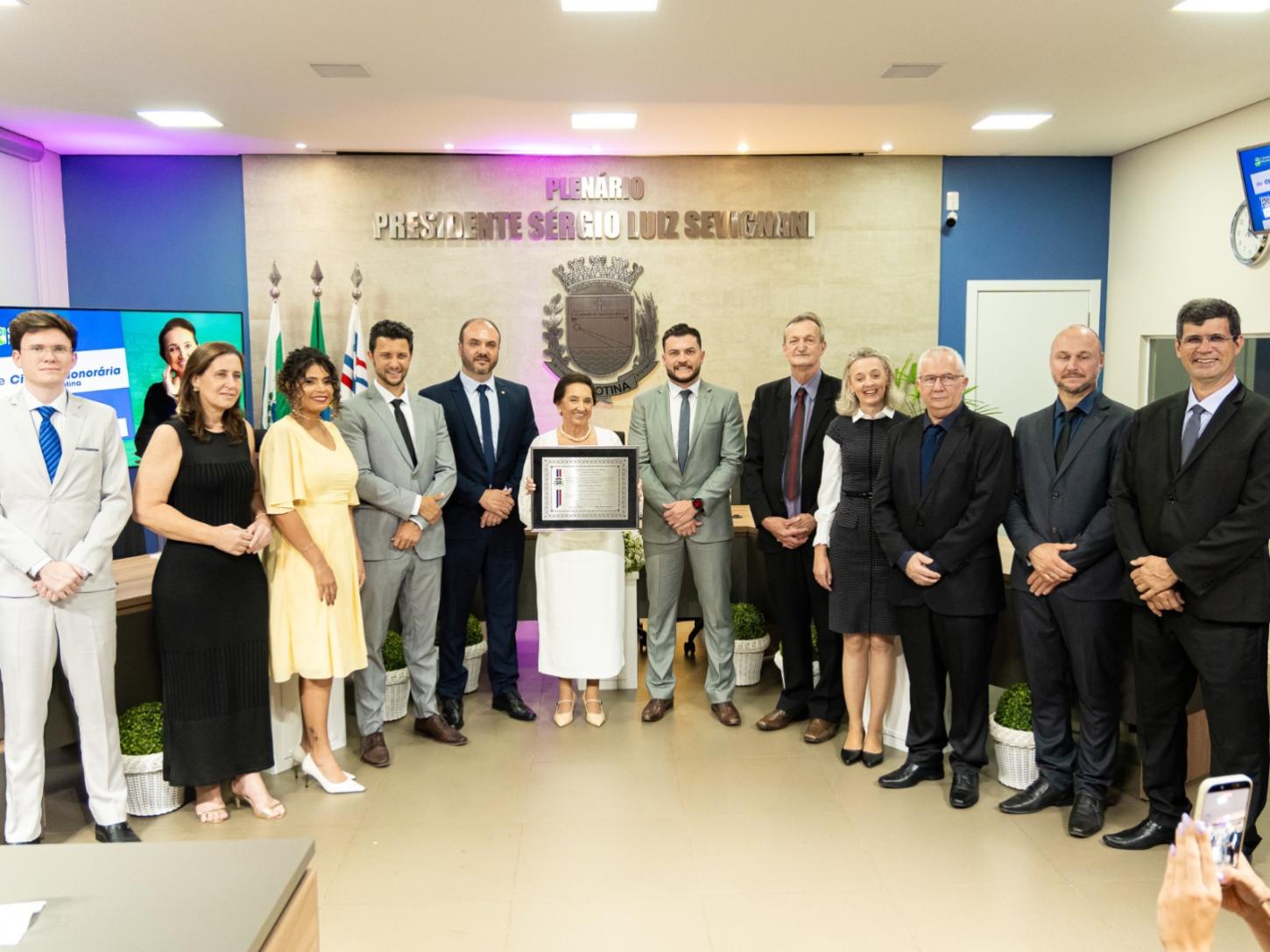 Marlene Augusta Neiss recebe Título de Cidadã Honorária de Palotina