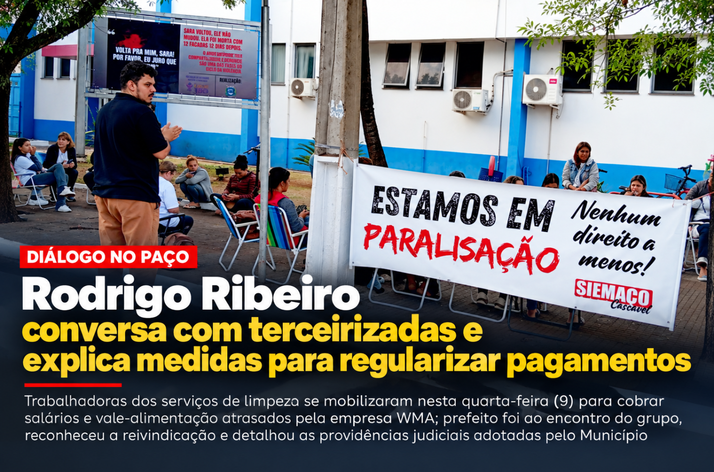 Rodrigo Ribeiro conversa com terceirizadas e explica medidas para regularizar pagamentos