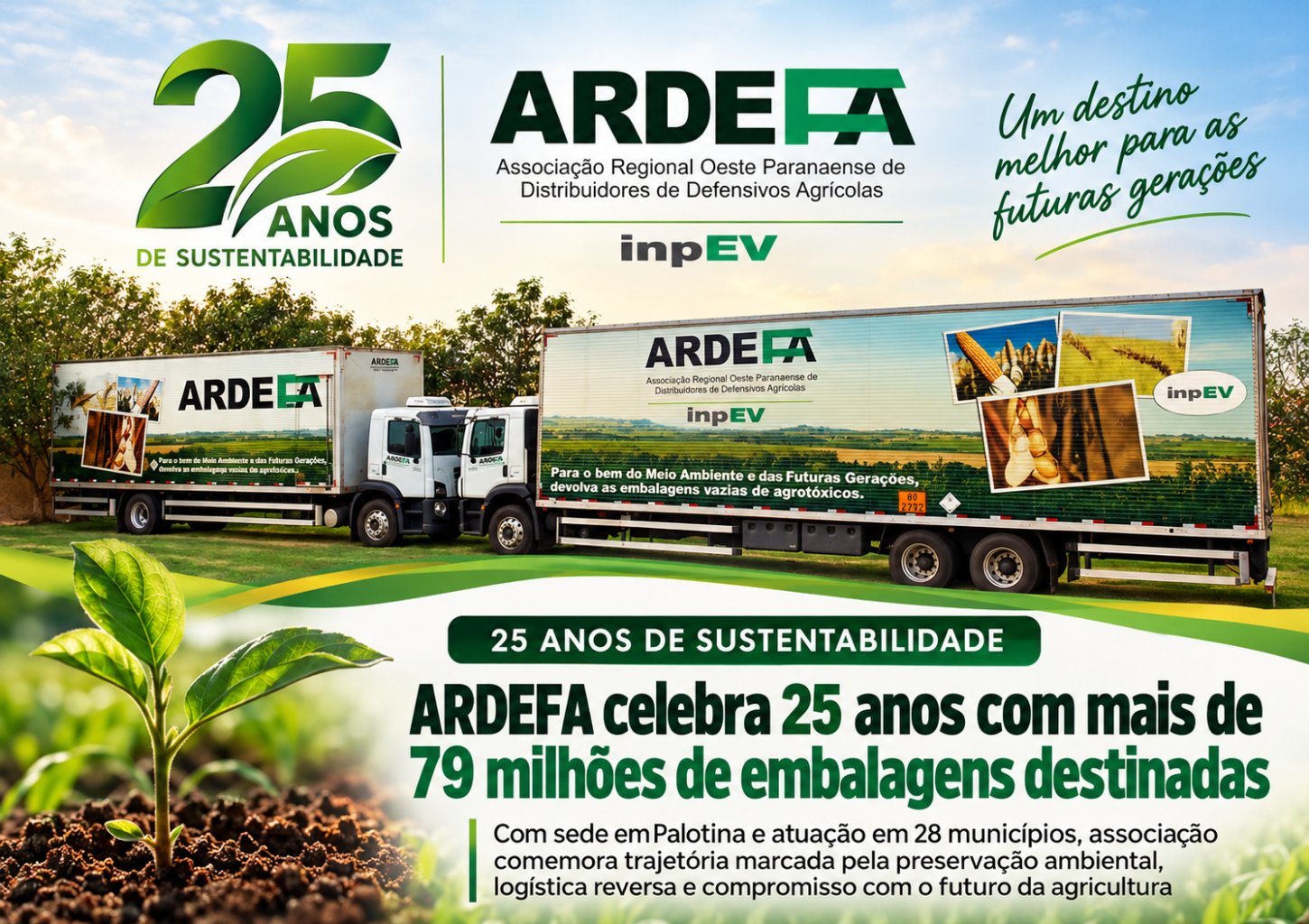 ARDEFA celebra 25 anos com mais de 79 milhões de embalagens destinadas