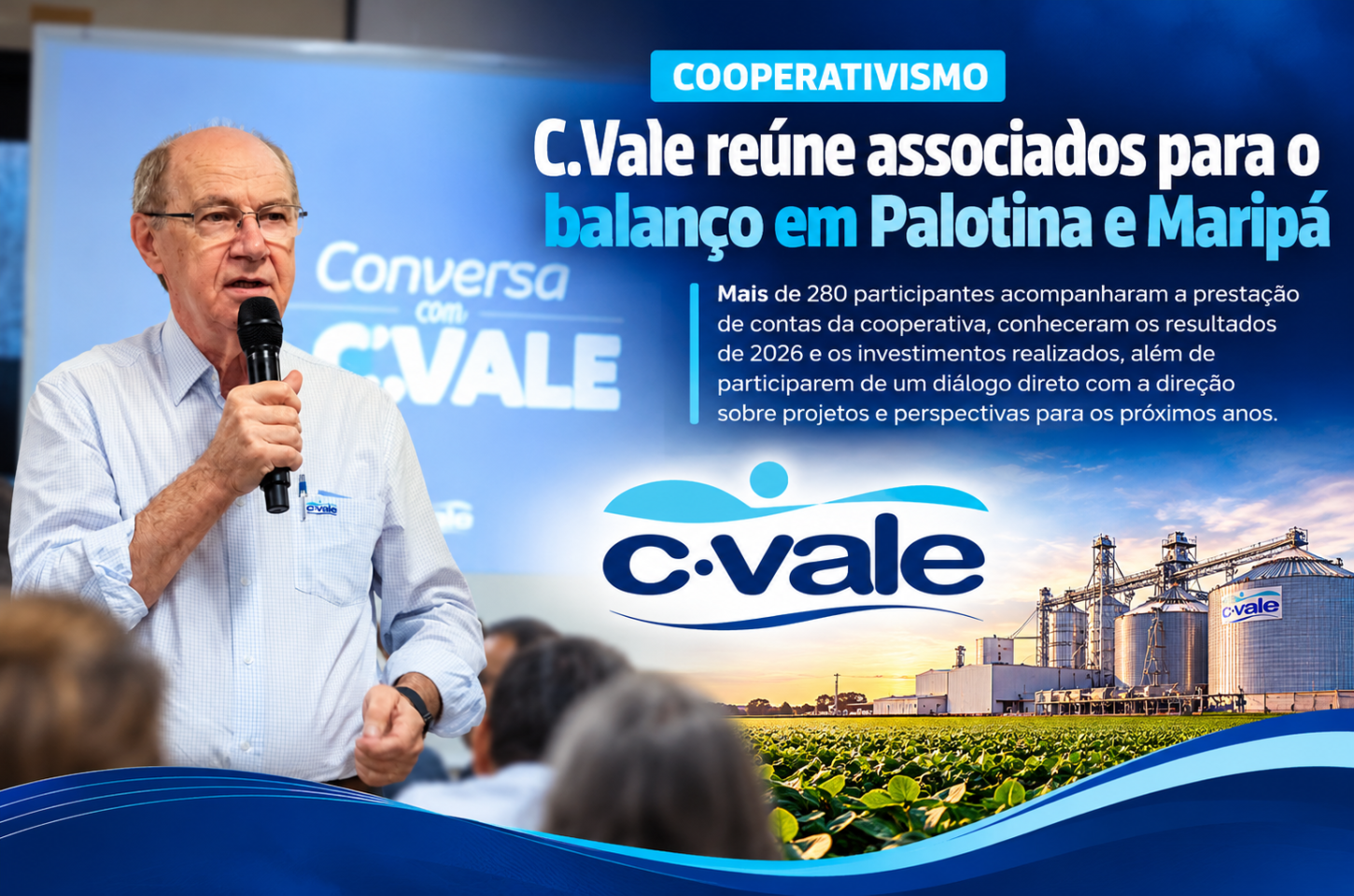 C.Vale reúne associados para o balanço em Palotina e Maripá