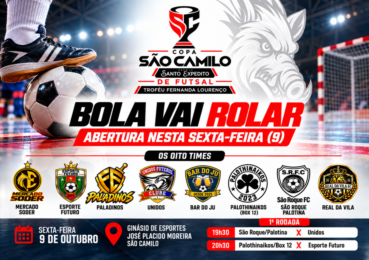 Copa São Camilo abre a temporada nesta sexta-feira com homenagem e rodada dupla