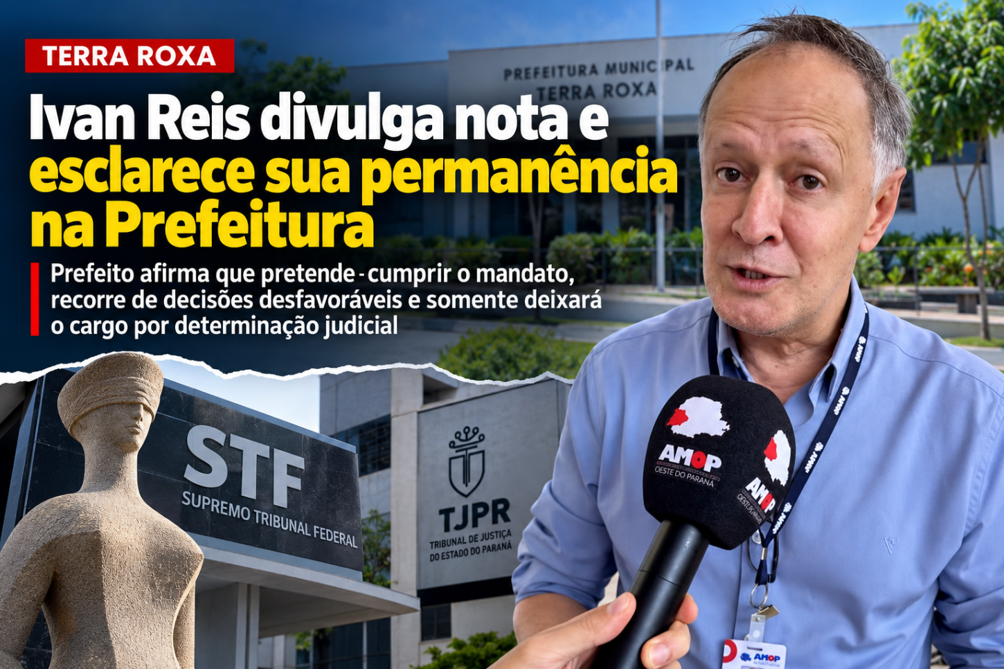 Ivan Reis divulga nota e esclarece sua permanência na Prefeitura