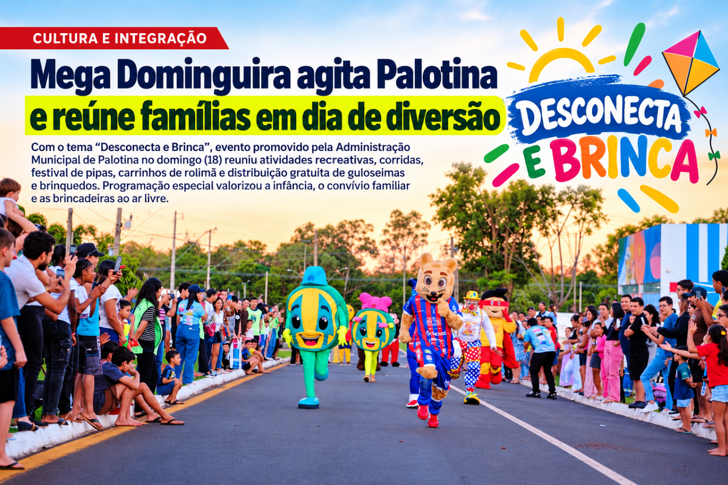 Mega Domingueira agita Palotina e reúne famílias em dia de diversão