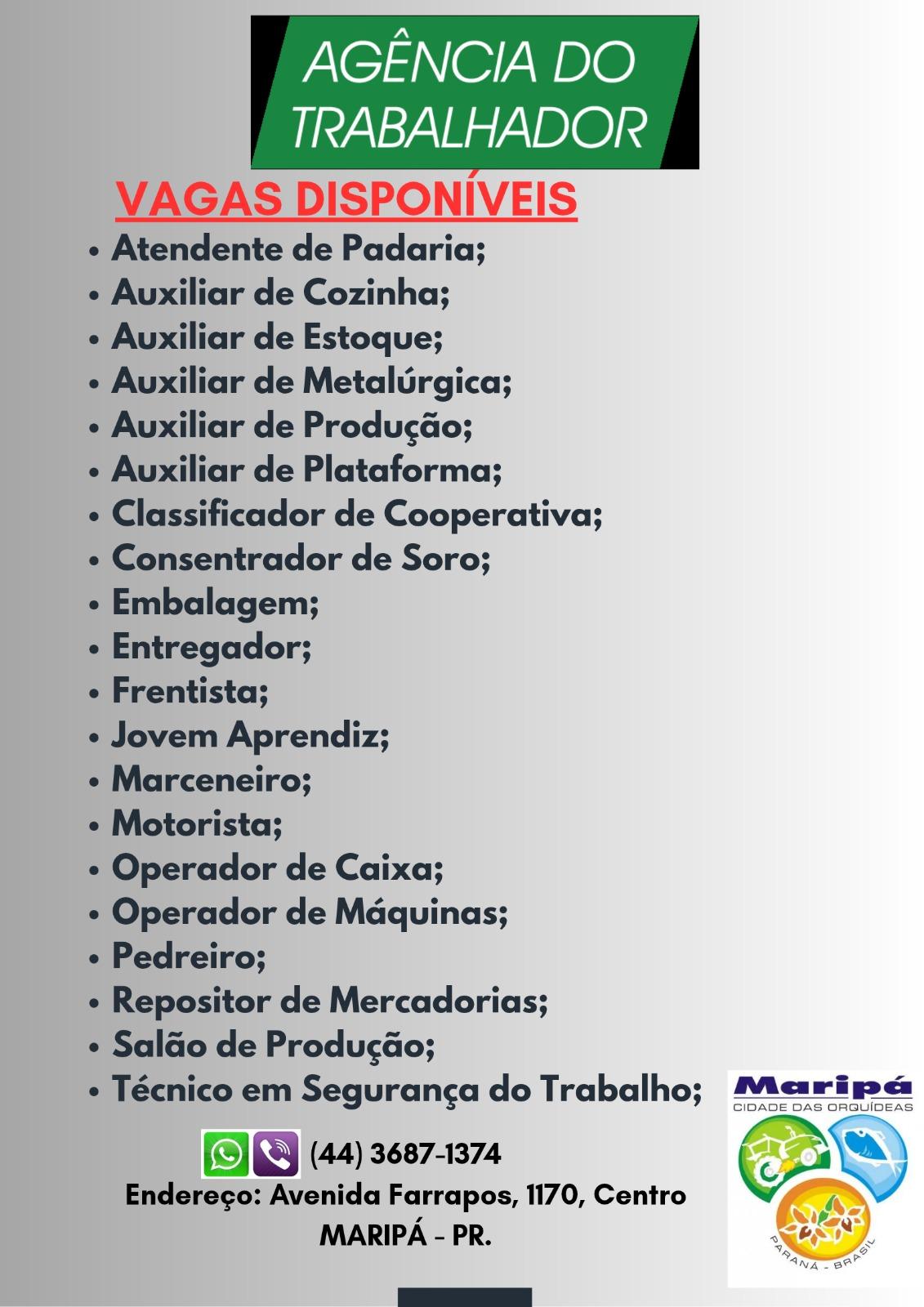 Entrevistas serão na sede do Sine, localizada