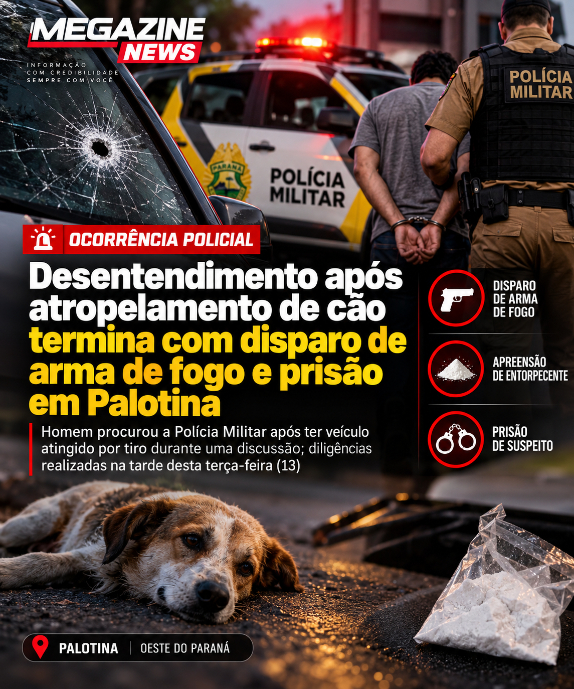 Foto ilustrativa: ocorrência em Palotina nesta terça-feira (13) resultou em prisão e apreensão de entorpecente