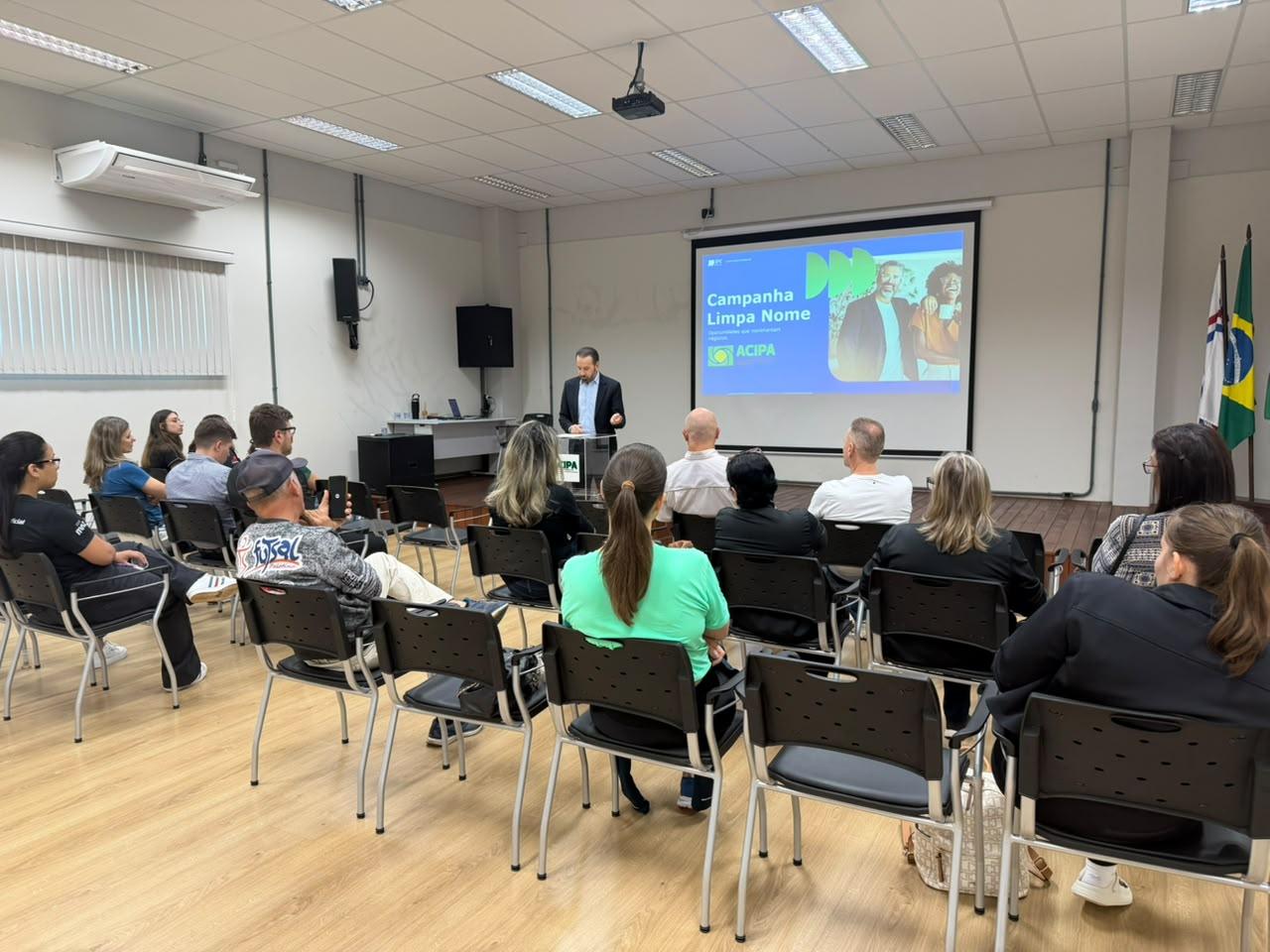 A ACIPA realizou, na manhã de terça-feira (20), um café de lançamento da Campanha Limpa Nome SPC, reunindo empresários e associados (Foto: Assessoria - Acipa)