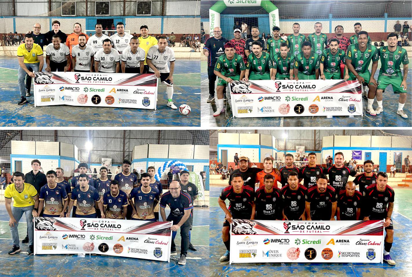 A 2ª Copa São Camilo Granja Santo Expedito de Futsal 2026 entra na reta decisiva com quatro equipes na disputa pelo título. As semifinais serão realizadas no dia 6 de novembro, no Ginásio Plácido Moreira, em São Camilo