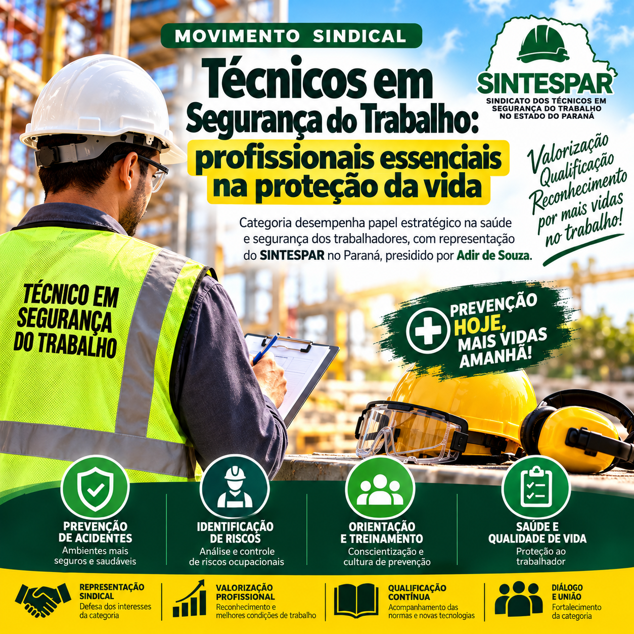 Os Técnicos em Segurança do Trabalho desempenham papel fundamental na prevenção de acidentes e na preservação da vida nos ambientes profissionais