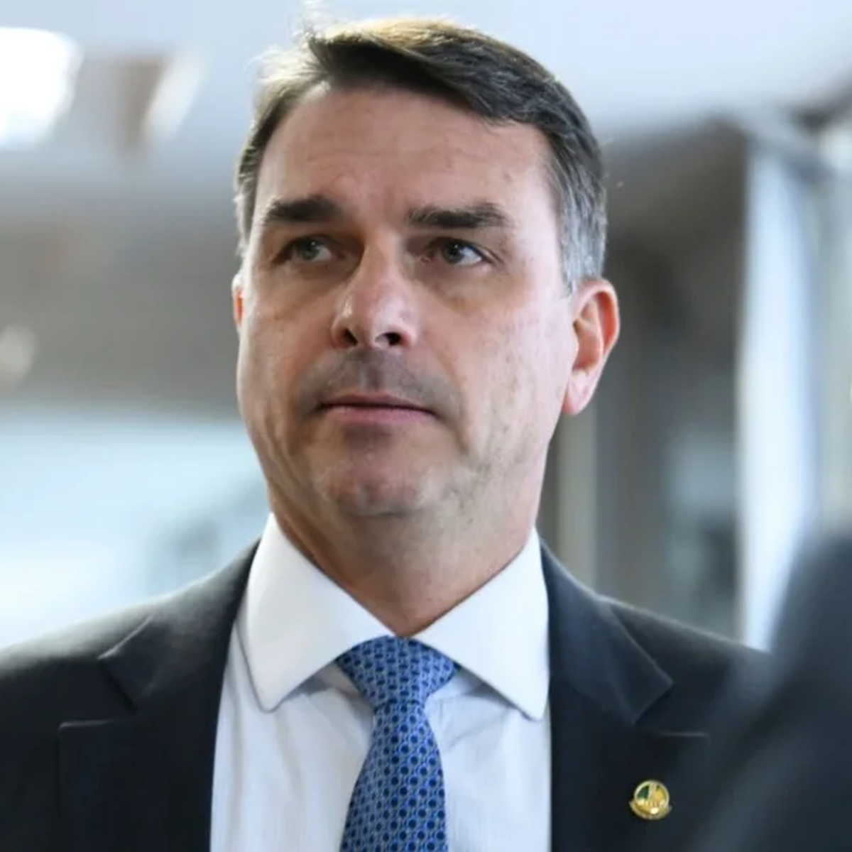 Senador Flávio Bolsonaro (PL-RJ). STF e Polícia Federal negaram, nesta quarta-feira (28), a existência de mandados de busca e apreensão ou de diligências policiais em endereços ligados ao parlamentar