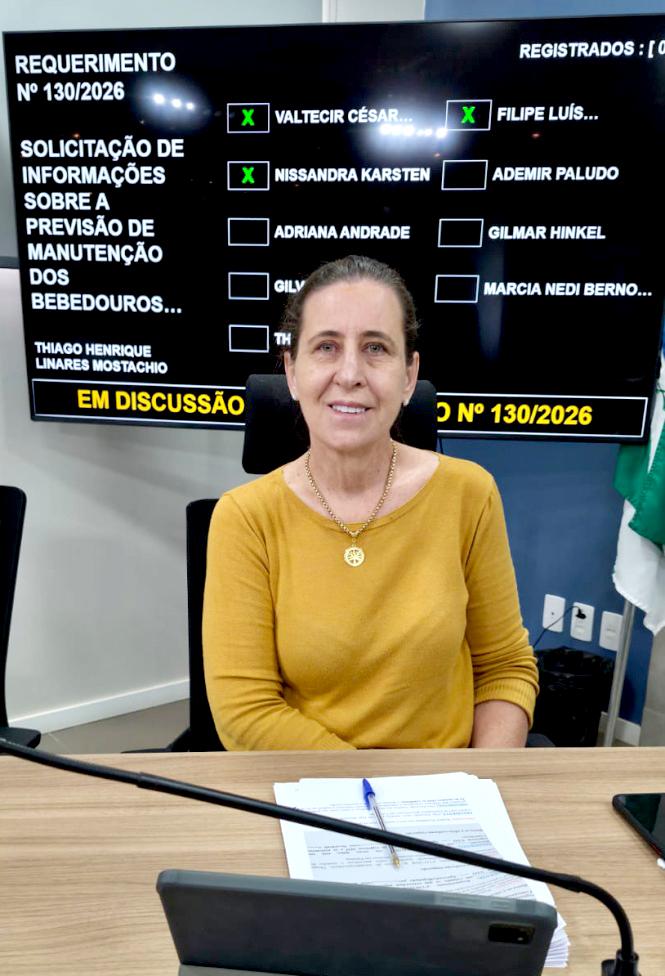 A vereadora Márcia Berno apresentou requerimento solicitando informações detalhadas sobre os atendimentos realizados pelo CREAS às mulheres vítimas de violência