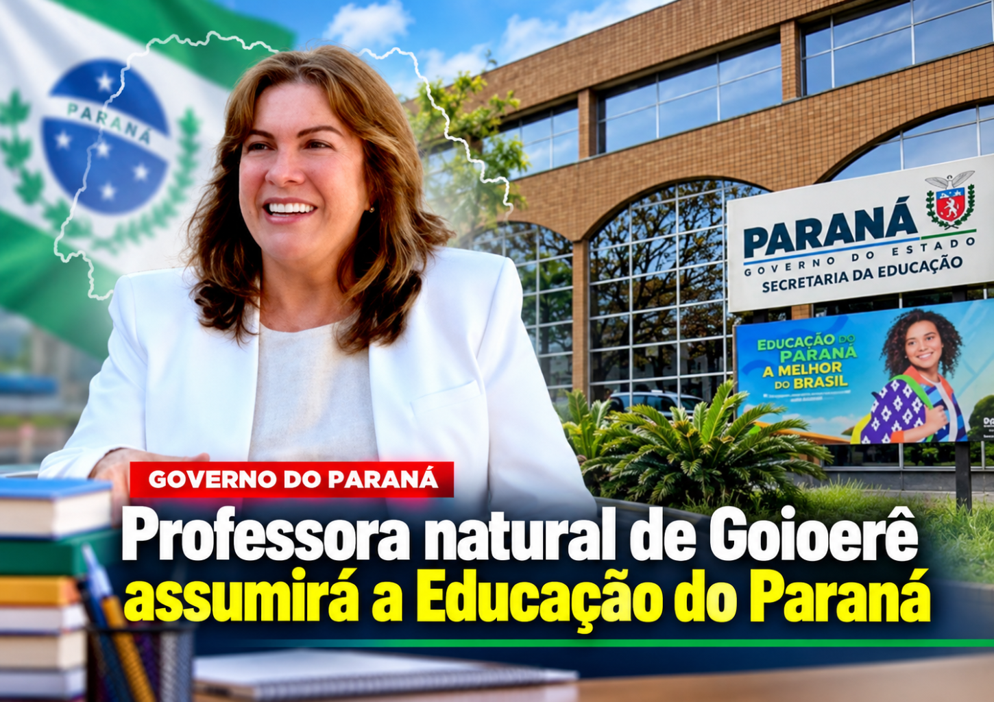 Professora natural de Goioerê assumirá a Educação do Paraná