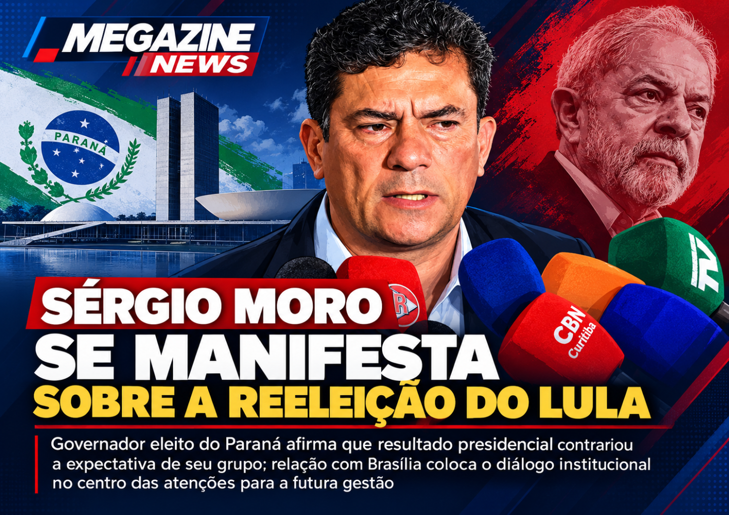Sérgio Moro se manifesta sobre a reeleição do Lula