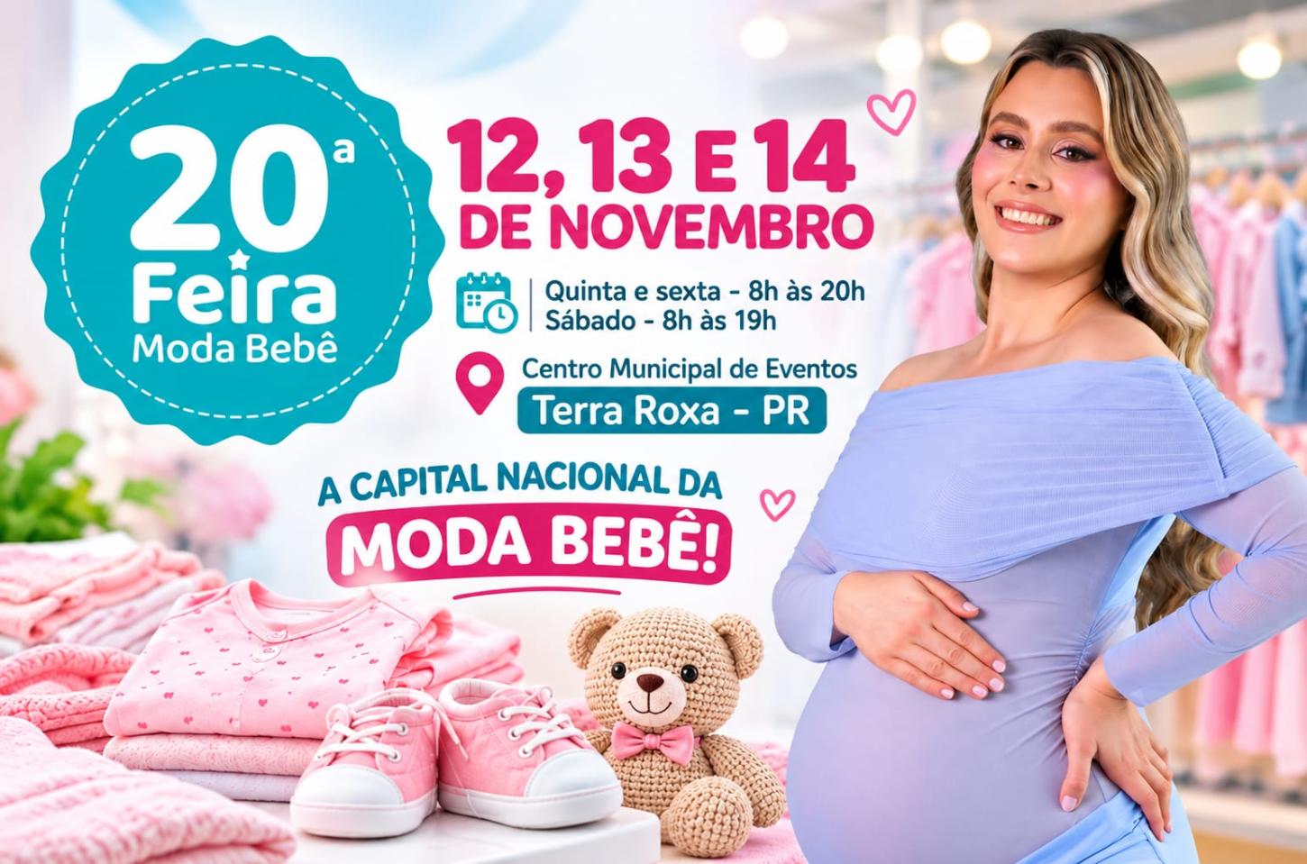 Terra Roxa celebra 20 edições da Feira Moda Bebê e prepara evento especial para novembro