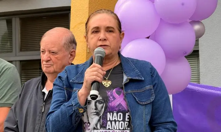 Agosto Lilás ganha as ruas e mobiliza Terra Roxa pelo fim da violência contra a mulher