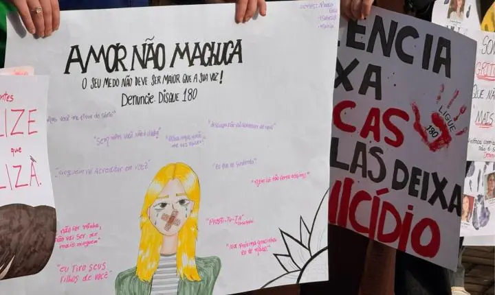 Agosto Lilás ganha as ruas e mobiliza Terra Roxa pelo fim da violência contra a mulher