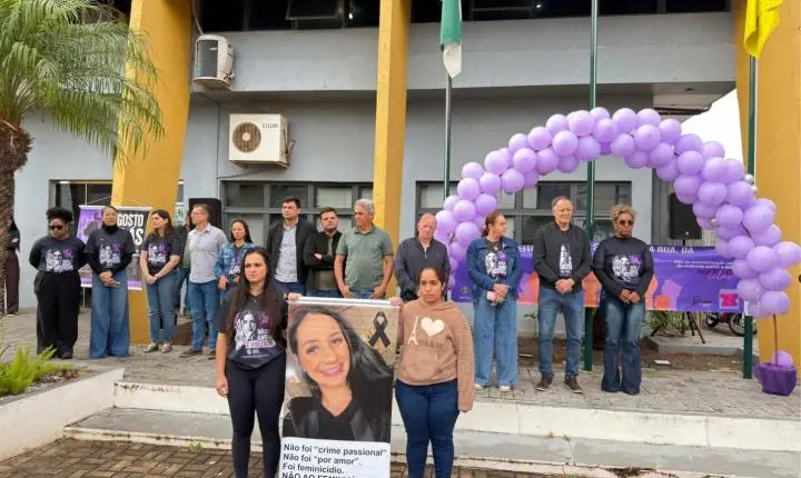 Agosto Lilás ganha as ruas e mobiliza Terra Roxa pelo fim da violência contra a mulher