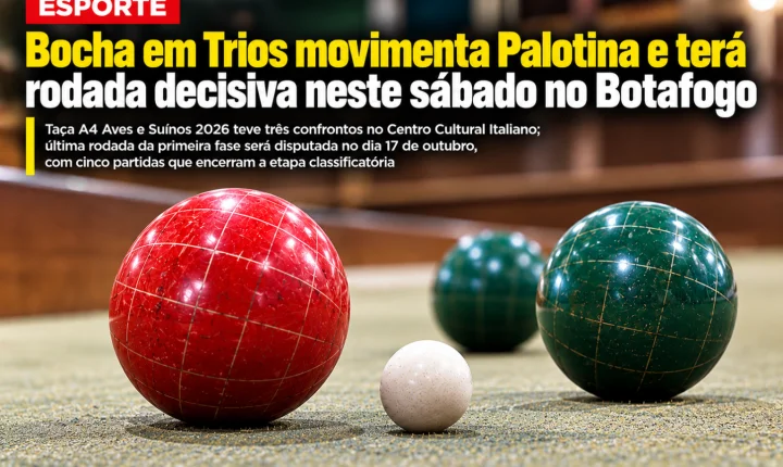 Bocha em Trios movimenta Palotina e terá rodada decisiva neste sábado no Botafogo
