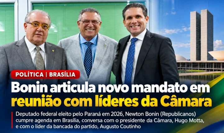 Bonin articula novo mandato em reunião com líderes da Câmara