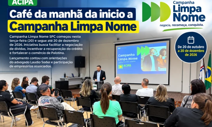 Café da manhã da inicio a Campanha Limpa Nome