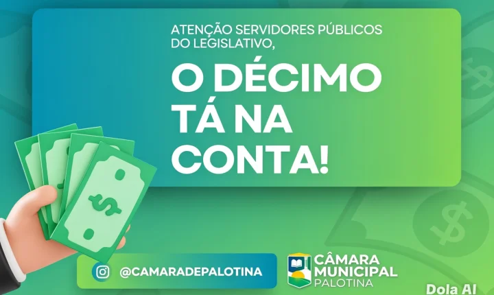 Câmara de Palotina antecipa 1ª parcela do 13º e reforça compromisso com servidores