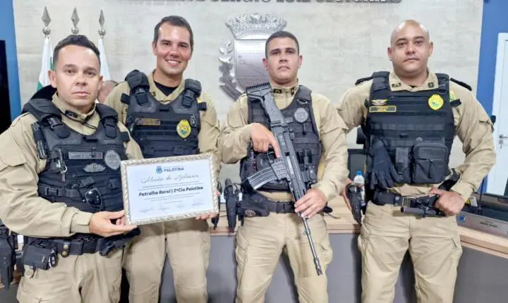 Câmara de Palotina concede Moção de Aplausos à Patrulha Rural da PM