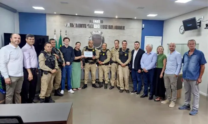 Câmara de Palotina concede Moção de Aplausos à Patrulha Rural da PM