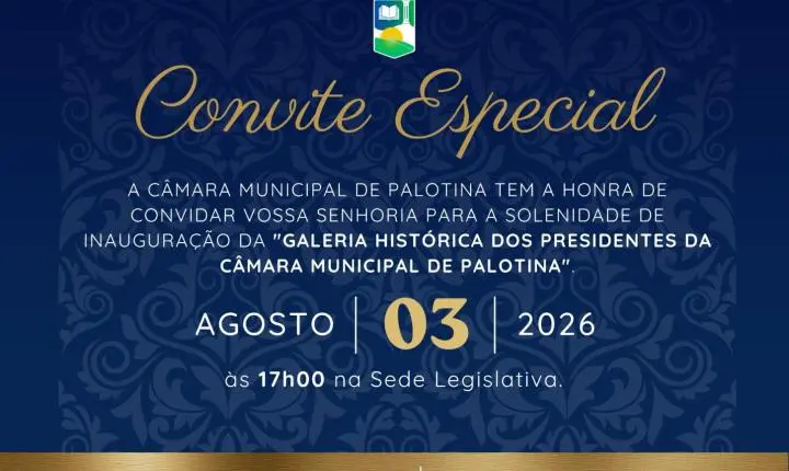 Câmara de Palotina eterniza sua história com inauguração da Galeria dos Presidentes
