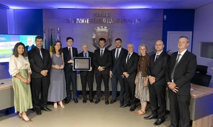 Câmara de Palotina homenageia Antonio Pelanda com título de Cidadão Honorário