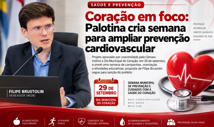 Coração em foco: Palotina cria semana para ampliar prevenção cardiovascular