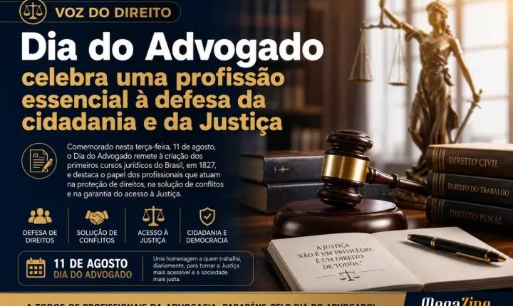 Dia do Advogado celebra uma profissão essencial à defesa da cidadania e da Justiça