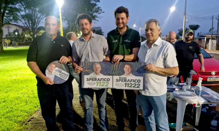 Dilceu e Natan Sperafico movimentam agenda política do município de Maripá
