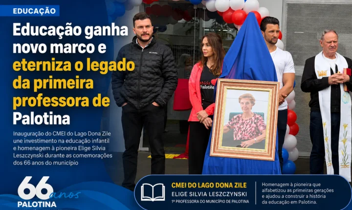 Educação ganha novo marco e eterniza o legado da primeira professora de Palotina