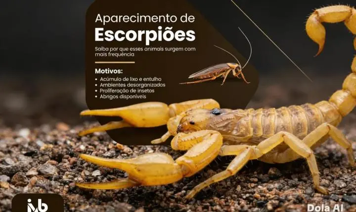 Escorpiões no quintal? Alerta mostra que risco não depende da estação do ano