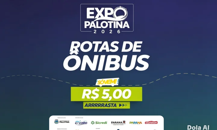 Expo Palotina 2026 terá transporte público especial com quatro rotas durante os dias de festa