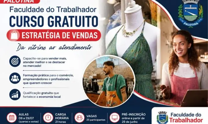 Faculdade do Trabalhador abre inscrições para curso gratuito de Estratégia de Vendas