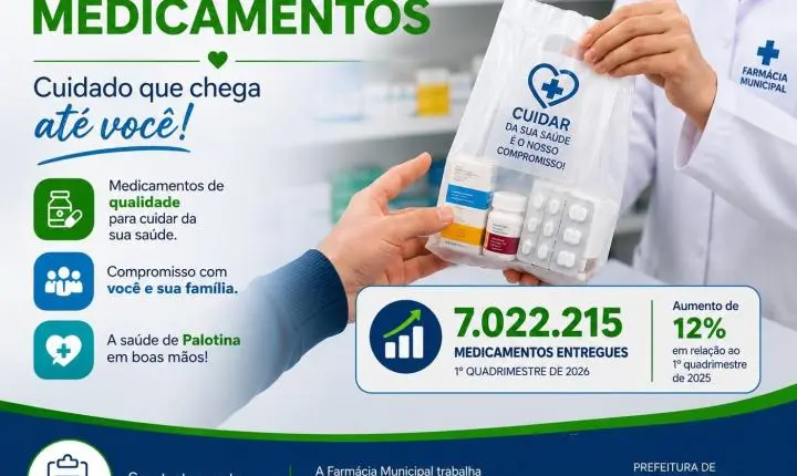 Farmácia Municipal amplia acesso e registra crescimento de 12% na entrega de medicamentos