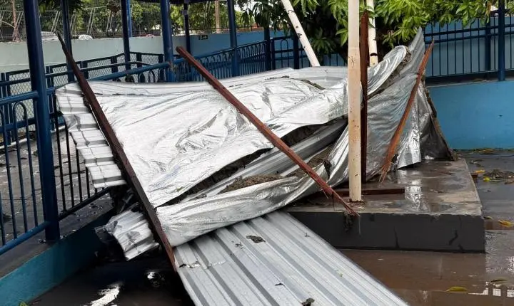 Forte vento provoca estragos em Maripá