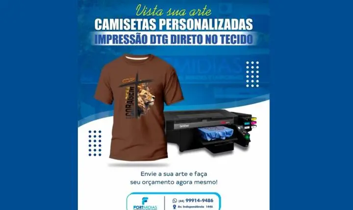 FortMídias impulsiona negócios com camisetas personalizadas para empresas e eventos
