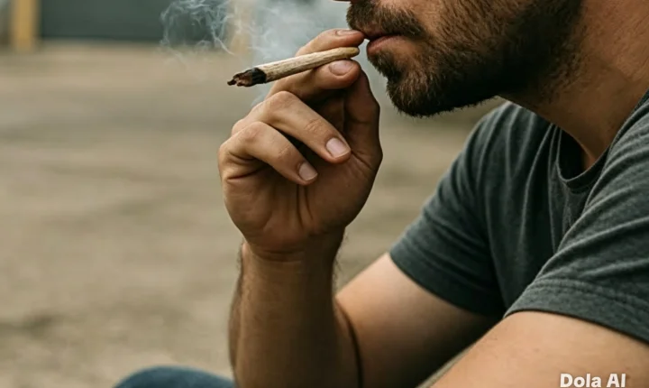 Funcionário é flagrado com cigarro de maconha em empresa