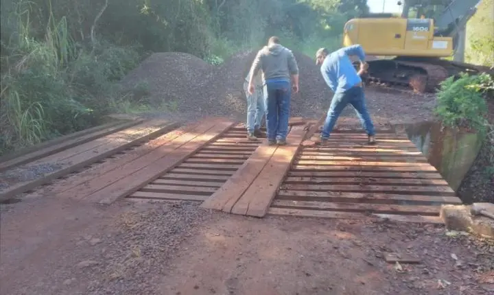 Infraestrutura rural ganha reforço com melhorias em pontes do interior de Palotina