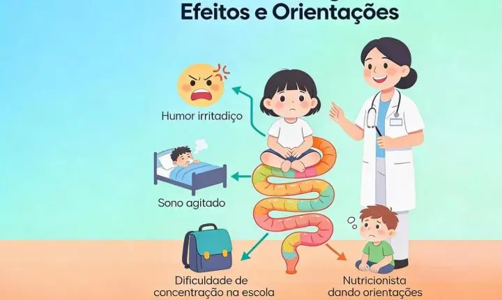 Intestino desregulado pode afetar humor, sono e atenção das crianças, alerta nutricionista