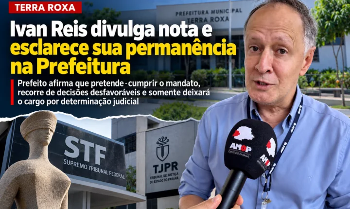 Ivan Reis divulga nota e esclarece sua permanência na Prefeitura