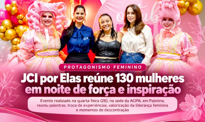 JCI por Elas reúne 130 mulheres em noite de força e inspiração