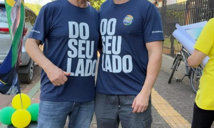 Luiz Ernesto realiza adesivaço em Palotina e reforça à caminhada rumo à Assembleia Legislativa