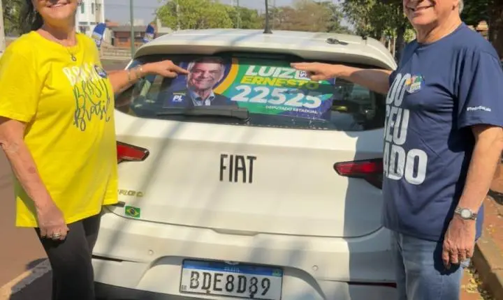Luiz Ernesto realiza adesivaço em Palotina e reforça à caminhada rumo à Assembleia Legislativa